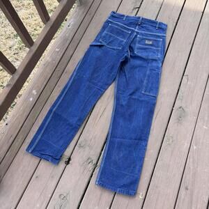 Key Denim Carpenter Jeans Men’s 33x32 Blue Work Pants 100% Cotton